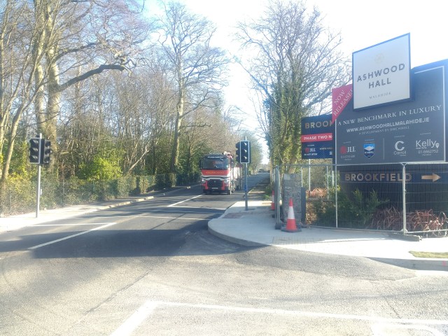 New Pedestrian Lights Ashwood Hall - Back Road Malahide