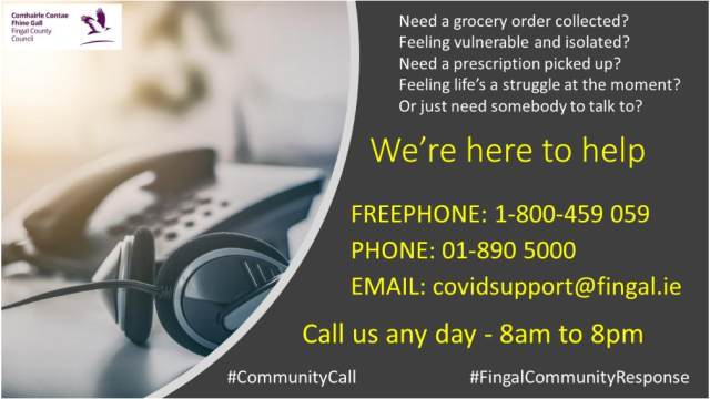 Fingal Covid-19 7days per week community response